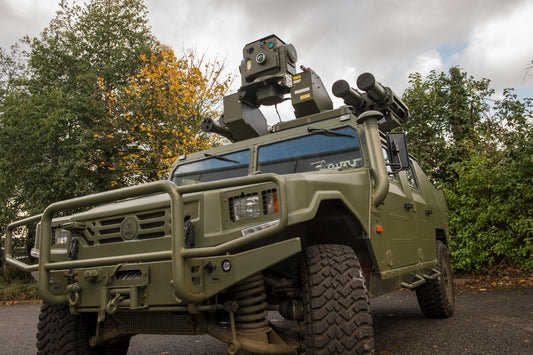 Thales' Starstreak canisters fitted onto a RAPIDRanger system (canisters manufactured at CCP Gransden)