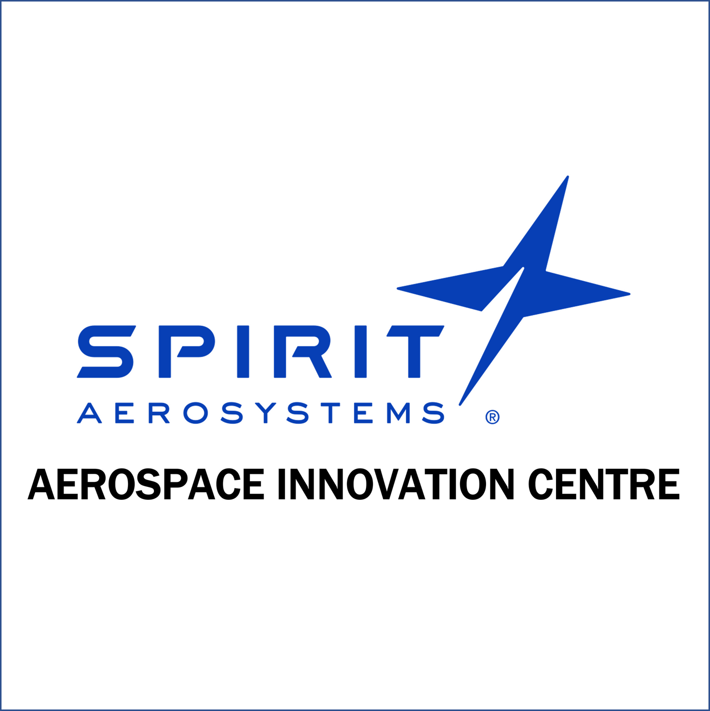 The Spirit Aerosystems logo with aerospace innovation centre written below it. CCP Gransden are active members of the Spirit Aerosystems Aerospace Innovation Centre