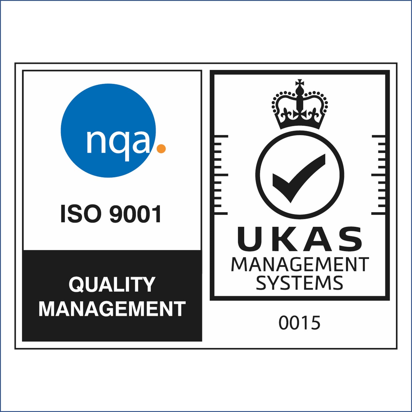 CCP Gransden have attained the ISO 9001 Quality Management Certification Stamp