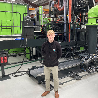 Adam Crilly (one of the placement students at CCP Gransden) pictured in front of the main Engel Cell