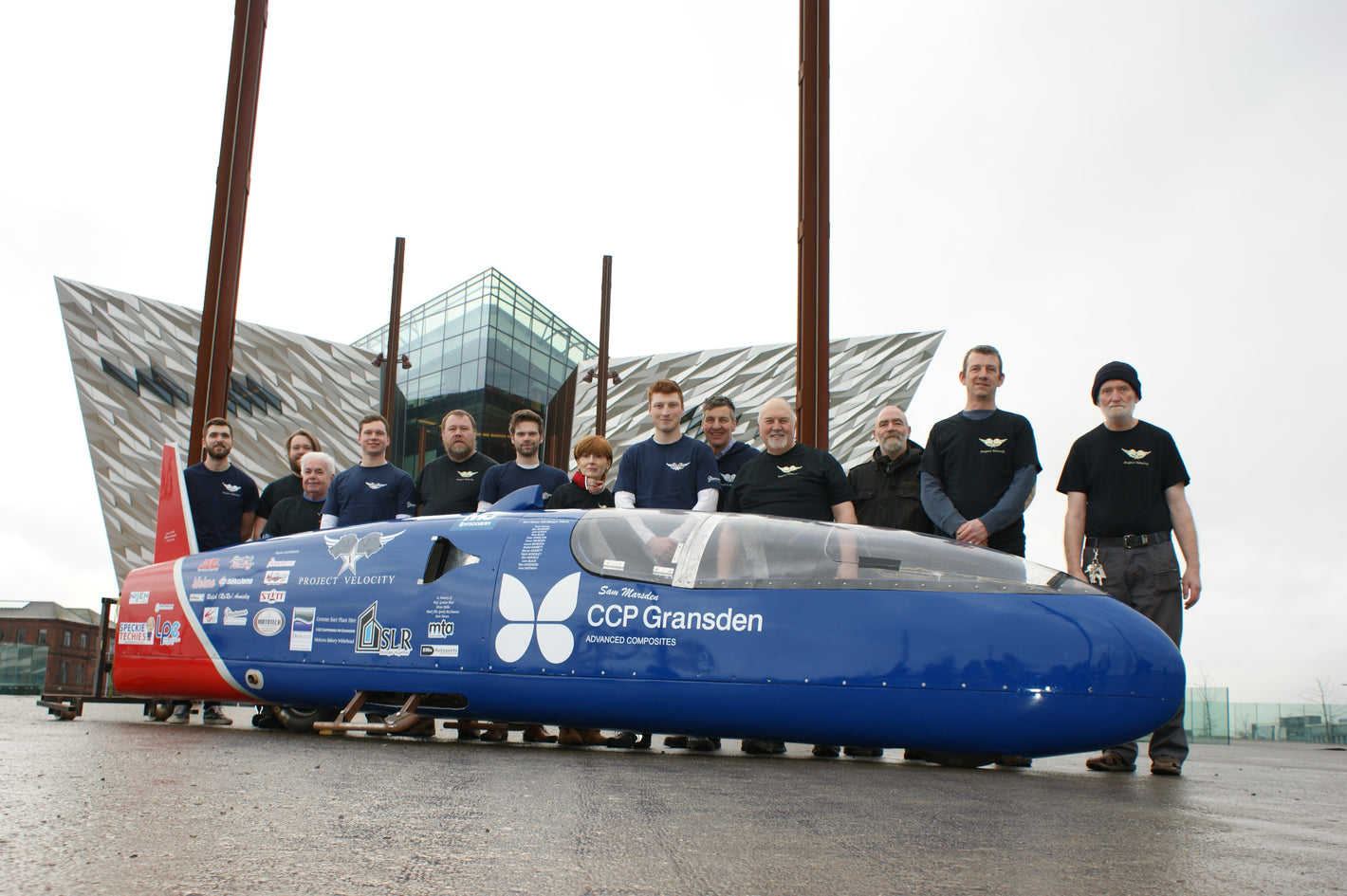 The Project Velocity team which was led by local engineer Sam Marsden